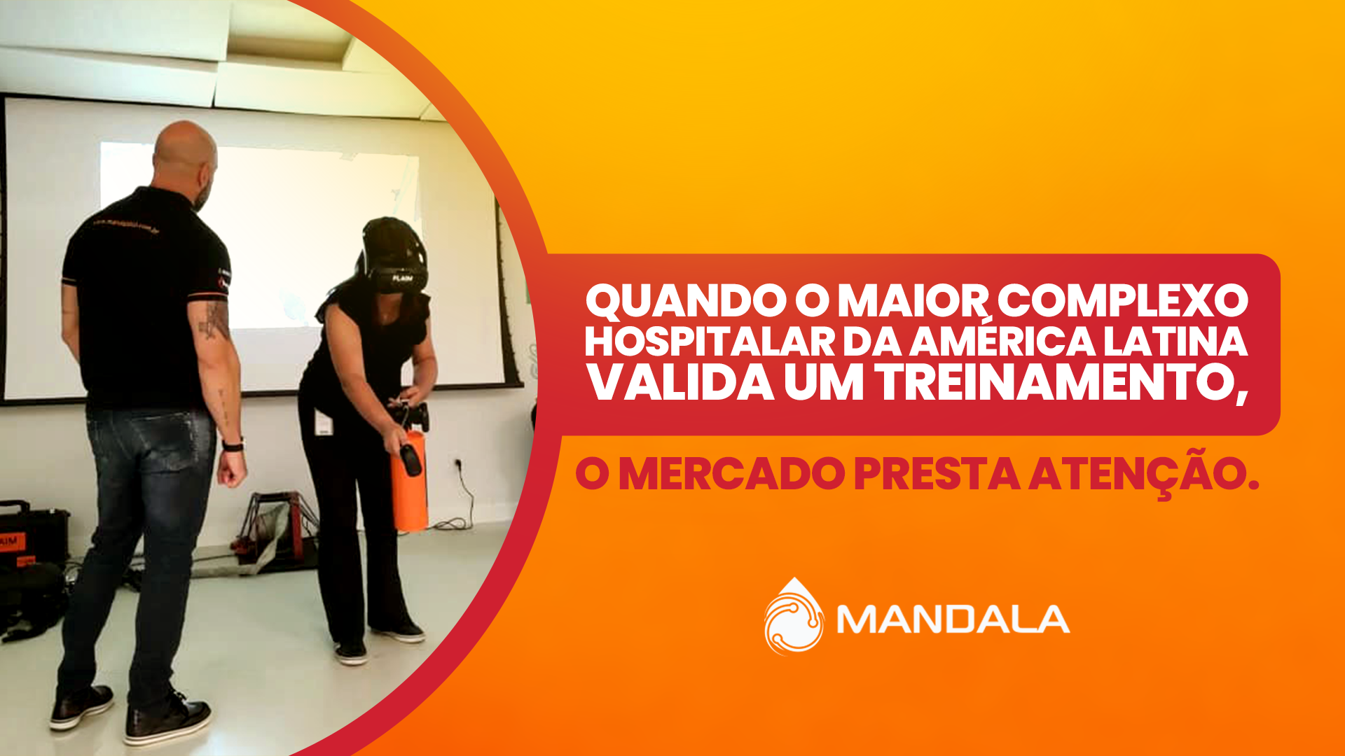 HCFMUSP recebe demonstração do Treinamento em Realidade Virtual FLAIM da Mandala